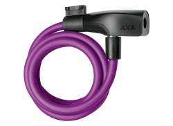 Axa Resolute Cable Lock &#216;8mm 120cm - Royal Purple