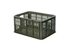 Basil Bicycle Crate Size S 17.5L - Moss Green