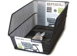 Basil Cento Bicycle Basket For Rear WSL System - Black