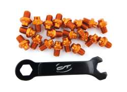 Contec Pedal Pins R-Pins Select with Wrench - Orange (20)