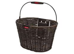Cordo Bicycle Basket Structura Oval Dark Brown