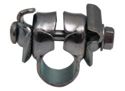 Cordo Saddle Clamp Steel Round - Silver