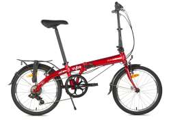 Dahon Vybe Folding Bike 20\" 7S Derailleur - Red