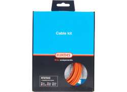Elvedes Brake Cable Set ATB/Race Universal - Orange