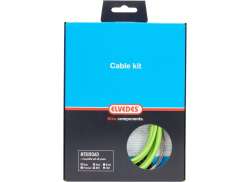 Elvedes Gear Cable Kit ATB/Race Universal - Green