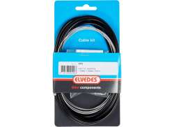Elvedes Gear Cable Set SA Universal Inox - Silver