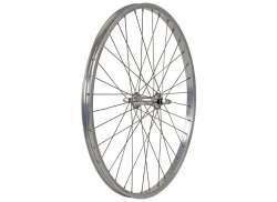 HBS Front Wheel 24\" Fixed Axle Aluminum - Silver