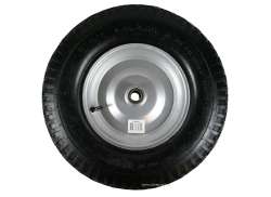 HBS Wheelbarrow Wheel 4.00 x 8.00\" - Silver/Black