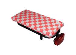 Hooodie Cushie Carrier Cushion Checkered Pink/White