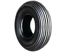Import Wheelbarrow Tire 4.00 x 4\" Line Profile - Black