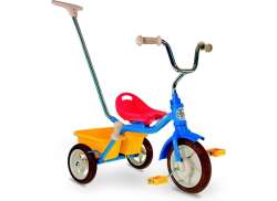 Ital Trike Tricycle 10 Inch - Blue/Red/Yellow