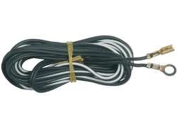 Light Cable 2-Wire with Plug/Eyelet 220cm - Black