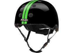 Melon Helmet Straight Green/Black - 2XS/S 46-52 cm