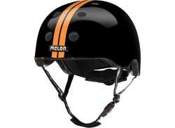 Melon Helmet Straight Orange/Black - 2XS/S 46-52 cm