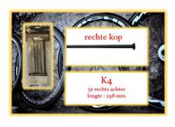 Miche Spoke Set RR For. K4 - Black (5)