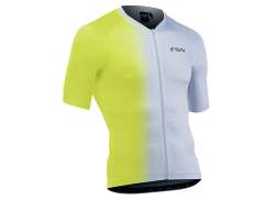 Northwave Blade Cycling Jersey Ss Men Gray/Yellow Fluor.