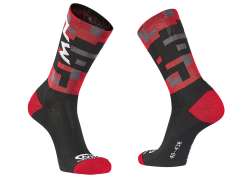 Northwave Core Wool High Cycling Socks Red/Black - M 40-43