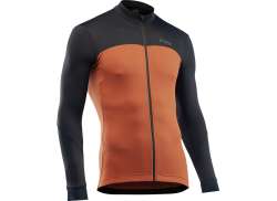 Northwave Force 2 Cycling Jersey Black/Cinnamon - 3XL