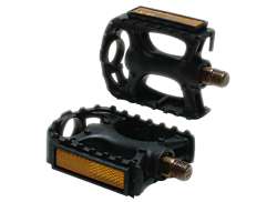 OXC Junior Resin Pedals Comfort With Reflector 9/16 - Black