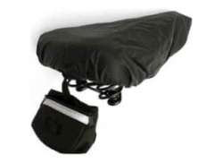 Saddle Cover Rain Cover in Pouch - Black