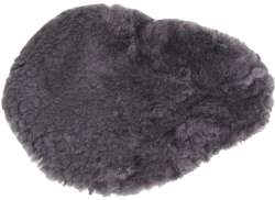Seat Cover Lamb Fur for Mens Saddle - Anthracite
