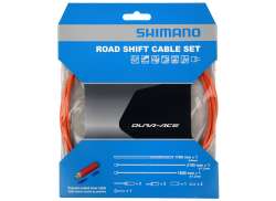 Shimano Derailleur Cable Set Inox/Polymeer 1700mm - Orange