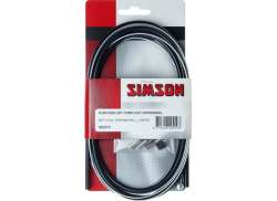 Simson Brake Cable Set Universal Complete - Black