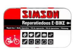 Simson E-Bike Tire Repair Set 10-Parts - Red/White