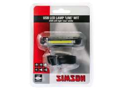 Simson Line Headlight 20 LED USB - Black