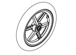 Thule 40107008 Wheel Assy 12\" Front For Urban Glide 2 18-X