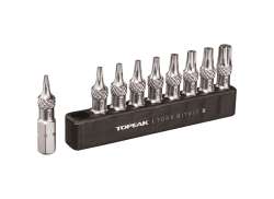 Topeak Torx Bit Set Long 9-Parts T6-T30 - Silver/Black