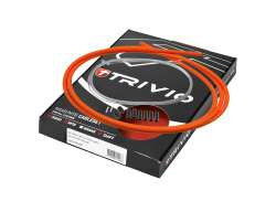 Trivio Derailleur Cable Set Complete Inox - Neon Orange