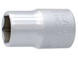 Unior 190/1 6P Socket Wrench 1/2\" 19mm - Silver