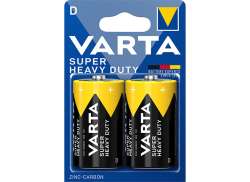 Varta R20 D Batteries 1.5S Superlife - Yellow (2)