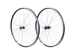 Velox Wheel Set 26\" 10S Quick Release Skewer - Black/Silver