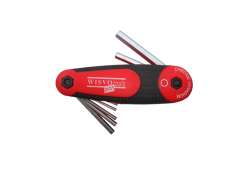 Wisvo Multi-Tool 8-Parts Inus 2-8 - Red/Black