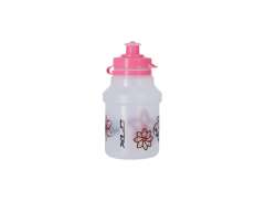 XLC K14 Childrens Water Bottle + Holder Flower Pink - 350c