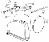 Thule Bicycle Case Parts