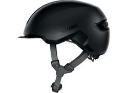 Abus Hud-Y Ace Cycling Helmet LED Velvet Black