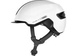 Abus Hud-Y Cycling Helmet Shiny White