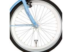 Alpina Front Wheel 20\" - Matt White/Silver