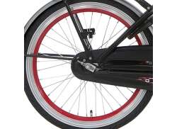 Alpina Rear Wheel 20\" Brake Hub Clubb - Red/Silver