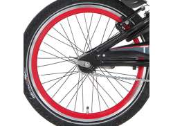 Alpina Rear Wheel 20\" Brake Hub - Red/Black