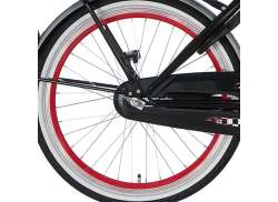 Alpina Rear Wheel 22\" Brake Hub Clubb - Red/Silver
