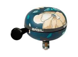 Basil Magnolia Bicycle Bell Ding Dong &#216;80mm - Teal Blue