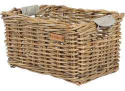 Basil Rattan Bicycle Basket Dorset Medium Gray