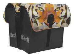Beck Small Double Pannier 35L Tiger - Black/Brown