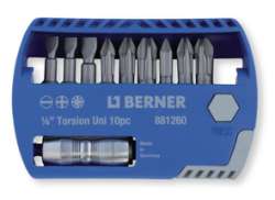 Berner Bits Selector Set 1/4\" 10-Parts - Gray