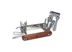 Brave Multi Tool 20 Parts - Silver/Wooden