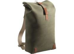 Brooks Pickwick Cotton Canvas Backpack 26L - Green/Honey